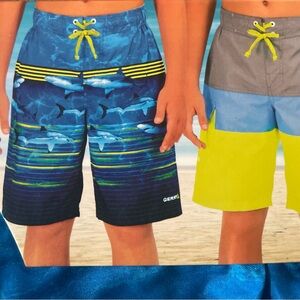 Gerry Youth Boy's 2-pack UPF 50+ Swim Trunks